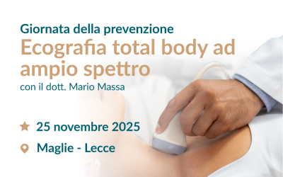 Giornata della prevenzione – Ecografia total body ad ampio spettro