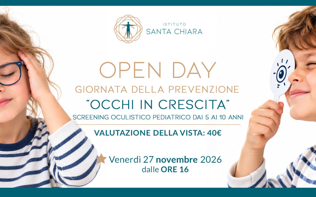 27 novembre 2026 | Open Day Screening oculistico pediatrico a Lecce