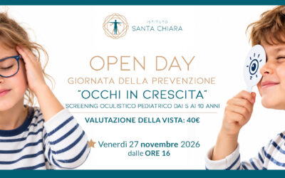 27 novembre 2026 | Open Day Screening oculistico pediatrico a Lecce